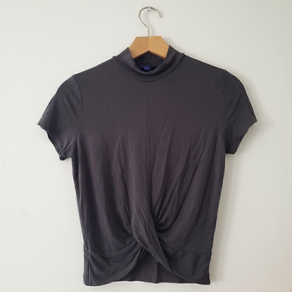 Aeropostale Cropped Twist Front Top S